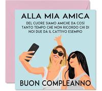 Stuff4 Divertenti biglietti di compleanno per donne uomini - Foto selfie - Biglietto di buon compleanno per mamma papà fratello sorella figlio figlia nonna nonno, 145 mm x 145 mm Bday