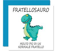 Stuff4 Divertenti biglietti di compleanno per fratello, Fratellosauro