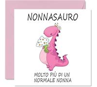 Stuff4 Divertenti biglietti di compleanno per la nonna, Nonnasauro