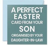 Stuff4 Divertenti biglietti di Pasqua donne e uomini organizzati da - Scherzo Happy Easter Card mamma papà da figlia figlio scherzi umoristici regali di Pasqua 145mm biglietti di