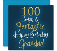 Stuff4 Fantastico biglietto di auguri per il 100° compleanno del nonno