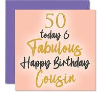Stuff4 Favolosi biglietti per il 50° compleanno per cugino
