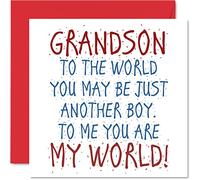 Stuff4 Graziosi biglietti di compleanno per nipote, You Are My World