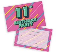 Stuff4 Inviti per festa di compleanno per bambini, confezione da 20 pezzi, per bambini e bambine, formato A6, con buste pieghevoli