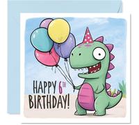 Stuff4 Simpatico biglietto di auguri per il 6° compleanno, divertente