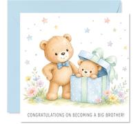 Stuff4 Simpatico biglietto di auguri per neonato, con adorabili