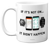 Stuff4 Tazza per ciclisti/corridori - If It's Not On, It Didn't Happen - divertente tazza da ciclismo, regalo per corridori, idea regalo per ciclisti, triathlon, regali fitness per uomini e donne