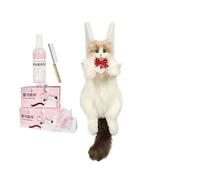 Stuffed Animal Cat Backpack - Realistic Handmade Plush Cat Bag with Removable Shoulder Strap | Cute RagdollCat-Shaped Backpack for College, Office, Travel, Weekend Trip, Hiking, Picnic, Daily Commute