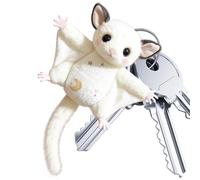 Stuffed Animal Charm - Cute Flying Squirrel Plush Pendant, Soft Backpack Ornament with Lightweight Clip Design, Decorative Purse Accessory, Fashion Bag Keychain for Women Girls Kids Adults Daily