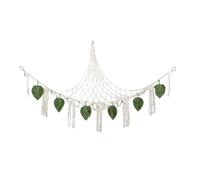 Stuffed Animal Hammock Corner, Toy Net Organizer 55.12x43.31 inches, Macrame Cord Plush Storage Holder for Kids, Bedroom, Playroom, Living Room, Classroom Wall Mounted Decorative Storage