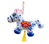 Stuffed Animal Horse, Chinese Style Doll Plush, Chinese New Year Figurine Toy, Soft Collectible with Adorable Design, Plush for Women Men Family Girlfriend Birthday Party Car Home Decor Purse Tote Bag