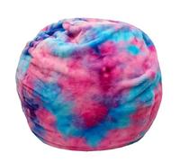 Stuffed Animal Organizer Bean Bag - Kids Toy Storage Bag Chair with Handle, Large 18"/27" Soft Fabric Lounger for Plush Toys, Toy Chest Alternative for todlers Room, Cozy Space Saver for Child