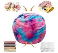 Stuffed Animal Storage Chair - Kids Seating Solution, Soft Durable Storage, Nursery Room Decor, Spacious Holder, Playroom Child Comfort Seat | Large Capacity with Washable Cover for Toddler Bedroom Li