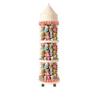 Stuffed Animal Storage Tube, Trasparente Organizer, 48,43 x 11,81 pollici Dustproof Castle Container, Aesthetic Space Saving Holder, Perfect for Living Room Bedroom Garage Balcony Nursery Playroom