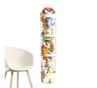 Stuffed Animal Tube, 63.7 Inch Vertical Toy Tube, Trasparente Doll Display Bucket with 4 Layers for Living Room, Bedroom, Playroom Organization, 11.02 x 63.78 pollici
