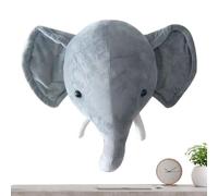 Stuffed Animal Wall Mount - PP Cotton Short Plush | Elk Elephant Animal