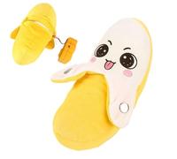 Stuffed Banana - 5.91inch Beat Sensing Cute Doll, Interactive Rhythm Responding Miniature Fruit Pillow, Cuddly Cartoon Sound-Reactive Cushion | Comforting Velvet Throw Sensory Toy For Holiday
