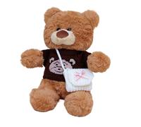 Stuffed Bear, Plush Toy, Gift Pillow, Removable Outfit, PP Cotton Fill, 11.81 inches, for Girlfriend, Mom, Birthday, Valentine, Sturdy, Decorative Plush, Bed Sofa Accessory