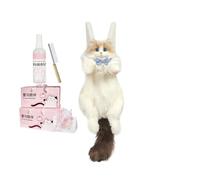 Stuffed Cat Backpack, Plush Travel Bag, Removable Shoulder Strap, Cute Kitty Pack, Soft Animal Carrier, Lightweight Casual Satchel, Novelty Fashion Accessory for College Work Travel Hiking Use