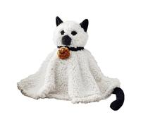 Stuffed Cat Ghost, Halloween Bedtime Doll, Soft Plush Pillow Design, Cuddly Sleep Companion, Spooky Decorative Toy for Boys, Girls, Birthday Gifting, Parties Favors, Decorazioni, 6,3 x 11,42 x 5,51