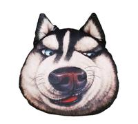 Stuffed Dog Shape Pillow - 16 Inch PP Cotton Plush Husky Head Cushion | Stuffed Animal Pillow for Home, Office, College Dorm, Car Interior, and Farmhouse Decor