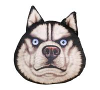 Stuffed Dog Shape Pillow - 16 Inch PP Cotton Plush Husky Head Cushion | Stuffed Animal Pillow for Home, Ufficio, College Dorm, Car Interior, and Farmhouse Decor