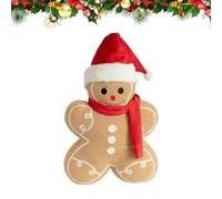 Stuffed Gingerbread Toy - Christmas Plush Ornament, Holiday Doll Decoration, Festive Seasonal Accent | Winter Living Room Display, Cute Holiday Sculpture, Cozy Plush Keepsake, Christmas Decorative Dol