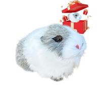 Stuffed Hamster Plush Toy - Artificial Hair ABS 12 x 6 x 7 cm | Cute Cuddle Doll Small Hamster Stuffed Animal Soft Decor Collectible | Comfort Companion for Kids Pet Lovers Collectors Home Office