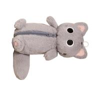 Stuffed Pencil Case, Stuffed Animal Cosmetic Storage Bag, Creative Zipper Beautify Pouch 13.78x7.87 inches, Ideal for Lipstick, Eyebrow Pencil, and Makeup Brushes