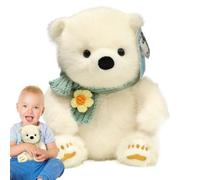 Stuffed Polar Bear - Soft Plush Panda Toy, Huggable Cushion Doll, Realistic Cuddly Companion | Suitable for Boys Girls Children Nursery Bedroom Playroom Cuddle Sleep Comfort Bedtime Growth Friend