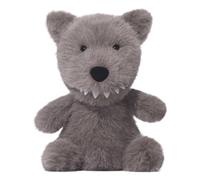 Stuffed Wolf Plush Toy, Animal Figure, Huggable Lovey Cushion, Soft Stuffed Character for Children Kids Baby Girls Teens Adults Birthday Use, 9.84 inches