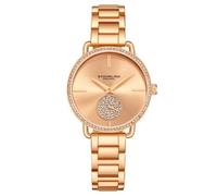 STUHRLING Orologio da donna originale Krystal Diamond analogico quadrante e lunetta, bracciale in acciaio inossidabile 3909 orologi per la collezione delle donne, Oro rosa, Bracciale