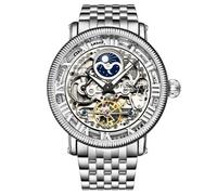 Stuhrling 3922 1 Speciale Reserve Automatico Dual Time Acciaio da Uomo Orologio