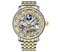 Stuhrling 3922 2 Speciale Reserve Automatico Dual Time Acciaio da Uomo Orologio