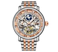 Stuhrling 3922 3 Speciale Reserve Automatico Dual Time Acciaio da Uomo Orologio