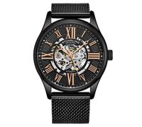 Stuhrling 3942M 3 Automatico Skeleton Acciaio Inox Rete Orologio da Uomo