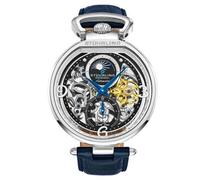Stuhrling 3954 1 Modena Legacy Automatico Dual Time Scheletro Am/Pm Da Orologio