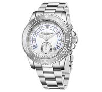 Stuhrling 3966 1 Aquadiver Quarzo Data Cronografo Orologio da Uomo