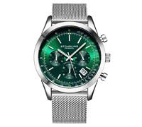 Stuhrling 3975 9 Preston Monaco Verde Quarzo Cronografo Data Orologio Da Uomo