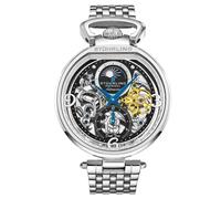 Stuhrling 4032 1 Modena Legacy Automatico Dual Time Scheletro Am/Pm Da Orologio