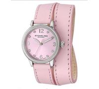 Stuhrling 646 01 Vogue Quarzo Rosa Doppio Involucro Pelle Orologio da Donna