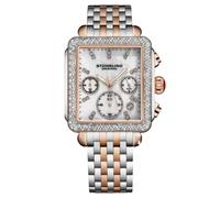 Stuhrling Arista 4083 3 Cronografo Acciaio Inox Bicolore Data Orologio da Donna