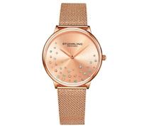 Stuhrling Original 3928 5 Quarzo Cristallo Accented Mesh Bracciale Donna Watch