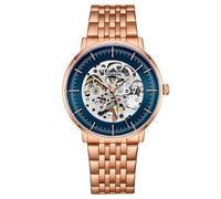 Stuhrling Original 3994 4 Automatico Skeleton Orologio Da Uomo IN Acciaio Inox