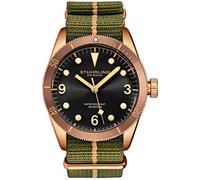 Stuhrling Orologi originali da uomo - Orologio subacqueo - Orologio sportivo da uomo resistente all'acqua fino a 100 m - Orologio analogico in nylon con movimento al quarzo giapponese - Collezione di orologi da uomo, Verde, Orologio analogico, orologio al quarzo, subacqueo
