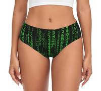 Stujvc Hacker Era - Mutandine da donna, con elastico in vita, design leggero e invisibile, da indossare tutto il giorno, Nero , L