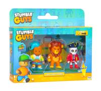 Stumble Guys Collectible Figures 3-Pack: Velocit, Leonidas & Capt Nohart