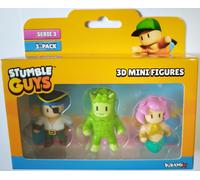 Stumble Guys Serie 3 3D Mini Figures 3-pack Pirate Seadog Swamp Troll Sereia
