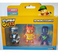 Stumble Guys Serie 3 3D Mini Figures 3-pack Shiro Phoenix Bolt Glow Dark