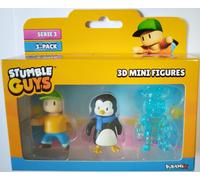 Stumble Guys Serie 3 3D Mini Figures 3-pack Stumble Willy Penguin Diamondheart
